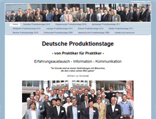 Tablet Screenshot of produktionstage.com